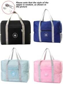 1pc Large Capacity Travel Duffel Bag, Garment Storage Organizer Bag, Handbag Portable Travel Luggage Bag, Business Travel Bag, Outdoor Storage Bag, Wardrobe Storage Bag, Suitable For Travel, Business Trip, Weekend Sports And Vacation, Women Overnight Bag, Men Messenger Bag, Gift