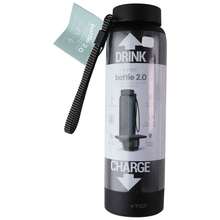 TYLT Wireless Charger 17 Oz Multicolor Stainless Steel Water Bottle With USB-C Input Charging Cable - Tylt Hydration Bottle as pic - View 2