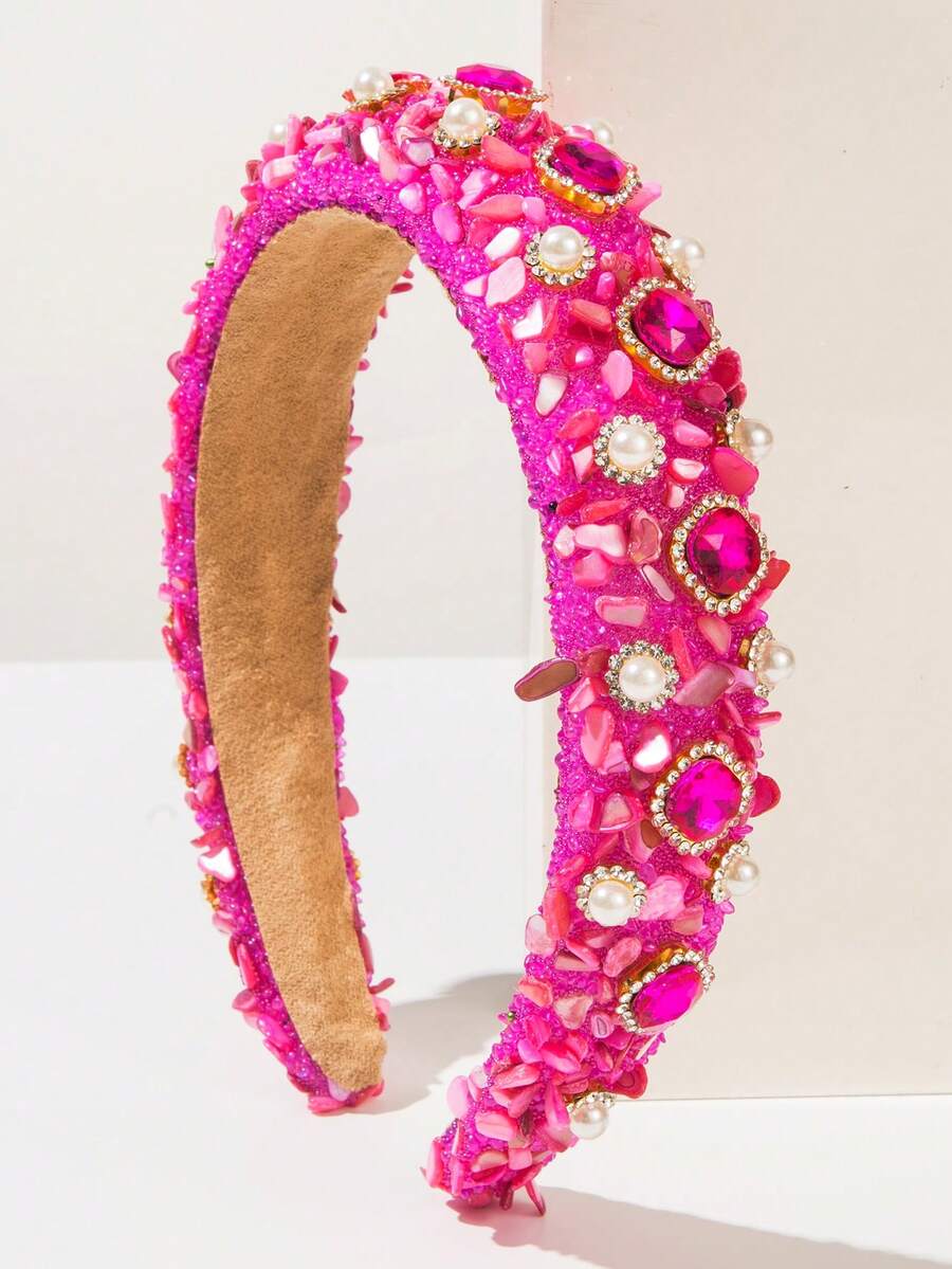 1pc Vintage Baroque Crystal Hair Hoop,Hairband,Hair Hoop