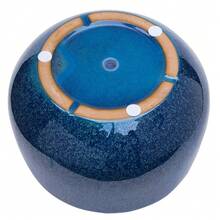 Pottery 12" Toramina Spekcled Ceramic Planter, Teal   A Housewarming, Hostess, Or Birthday Gift - 1 - View 8