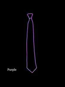 LED Light-Up Necktie - Neon EL Wire, Clothing Accessory For Jackets And Shirts, Suitable For Parties, Performances, Halloween, Role-Playing, Bar Atmosphere - Elegant Style, Batteries Not Included
