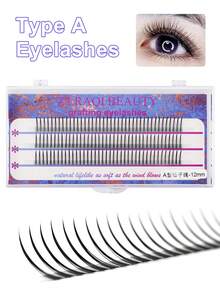 3 Clusters Of Mink A-Type Lashes, Single Cluster Faux Mink Lashes With Wispy Design, Narrow Top And Wide Bottom, Natural And Realistic False Eyelashes, Single Lashes, Cluster Lashes, False Eyelashes - C - View 1