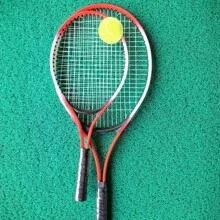1 Large & 1 Small Aluminum Alloy Tennis Rackets, Durable High Elasticity, With 1 Tennis Ball, Family Set, Professional Tennis Rackets For Matches & Training