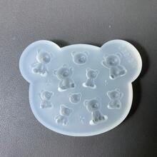 Moldes de resina para accesorios de oso de peluche, moldes de silicona, moldes líquidos de resina, moldes de silicona para llaveros de resina, moldes de resina