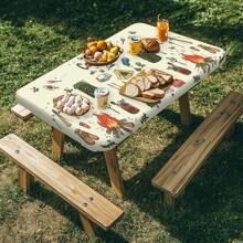 1/24 Stück Stretch Tischdecken in verschiedenen Stilen, in mehreren quadratischen und runden Größen erhältlich. Aus Milchseide gefertigt, eignen sie sich für die Frühlings- und Sommersaison. Diese Tischdecken dienen als dekorative Elemente für Küchen, Esszimmer und Innenhöfe und können Esstische in unterschiedlichen Größen verschönern. Sie sind perfekt für Familienfeiern und Outdoor-Picknicks.