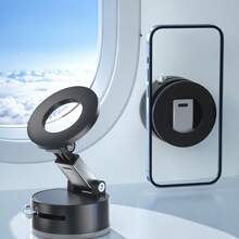 [New Magnetic Vacuum Suction Cup] New Advanced Technology Vacuum Suction Cup Magnetic Bracket, Foldable Lifting Desktop Bracket, ABS Material ,Phone Stand,Car Accessories Compatible With IPhone, Android Phone, Gift For Birthday, Family, Friends Car Phone Holder