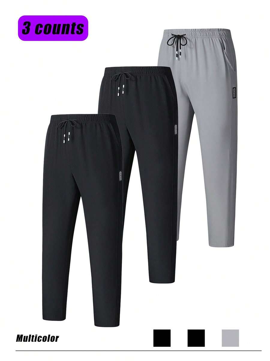 [Sommer] 3 Stücke leichte Herren Lässig Outdoor Sport Hosen Set