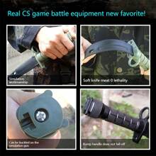 1pc M9 Toy - Military Training Knife - Film & TV Prop - Cosplay Prop - Live Action CS Cosplay Prop Toy - Birthday Gift - Christmas Gift - Halloween Gift - Perfect Gift - Souvenir - Toy
