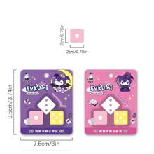3pcs/Set Kukumi Dice Shaped Erasers, Funny Stationery, School Office Party Game Souvenirs, Student Prize Treasure Box, Back To School Gifts, Gambling Game Rewards, Clean & Smudge-Free Correction Tool For Exams, Drawing, Writing
