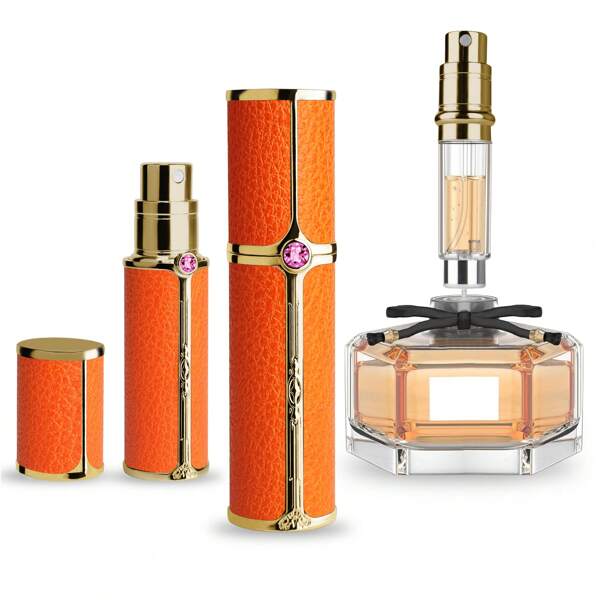 1pc Luxurious And Elegant Travel Portable Refillable Perfume Atomizer Spray Bottle, With Bottom Filling Design, Sunscreen Spray, Nanoscale Sprinkler, Great Accessories For Travel And Outdoors