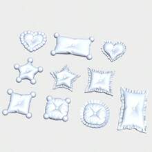 Ruffle Pillow DIY Resin Casting Mold, Silicone Mold Accessories, Resin Liquid Mold, Resin Keychain Silicone Mold, Resin Mold - White - View 1