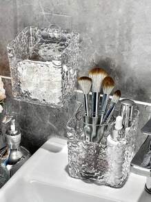 1. Półka ścienna, montaż bez wiercenia, odpowiednia do przechowywania w łazience, nadaje się do przechowywania grzebieni, szczoteczek do zębów, pasty do zębów i artykułów łazienkowych, akcesoriów łazienkowych, ozdób świątecznych