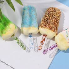 20/10pcs Acrylic Sticks Reusable Cakesicle Sticks Cake Pop Mold Mirror Ice Pop Sticks Ice Cream