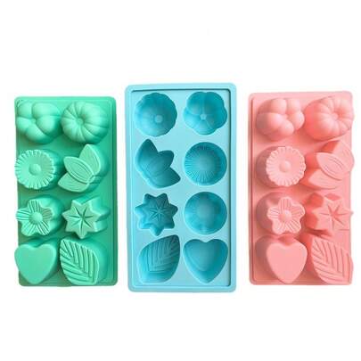 Moules en silicone de forme de fleur et de formes multiples - le choix idéal pour faire des chocolats et des bonbons colorés. Moules en silicone naturel, moules réutilisables de 15 g, silicone, ustensiles de cuisson, moules de cuisine, moules en forme de fleur, moules en forme de feuille, moules en forme d'étoile