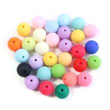 20-100 unidades/pacote de contas redondas pintadas de acrílico, sortimento de cores aleatórias, vários tamanhos, cores doces fofas e casuais da moda para fazer joias faça você mesmo, colar, pulseira, chaveiro, decoração de telefone, atacado