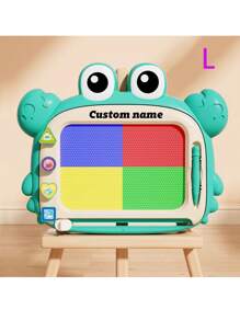 1 Piece Personalized Small Crab Color Drawing Board Writing Board, Customized Cartoon Crab Shape Graffiti Board, Magical Magic Board Can Be Reused, Clean And Do Not Dirty Your Hands, Beginner Painting Custom Gift Magic, Writing Board Puzzle