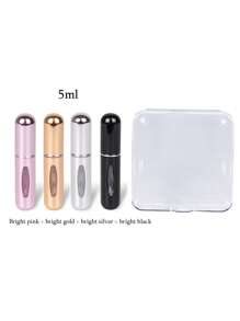 4-Piece Boxed Perfume Distribution Bottle, Bottom Direct Filling Perfume Bottle, Reusable Fine Water Spray Bottle, Makeup Water Bottle, Perfume Distribution Tool, With Storage Box, Available In A Variety Of Colors, Birthday Gifts For Family And Friends, Holiday Gifts,Portable For Travel 5ml