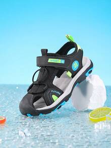 Kids Sandals, Boys' Sports Sandals, Closed Toe Sandals - Black - View 9