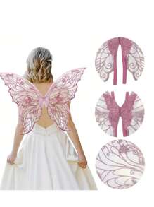 1pc Wings - Cute Polyester Fiber Clothing Accessories, Suitable For Women, Perfect For Role-Playing And Themed Parties, Non-Woven Fabric, No Electricity Required, Role-Playing Clothing Accessories Playful Desig Halloween