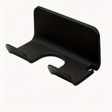 1 Pc Wall-Mounted Hair Dryer Holder And Bathroom Organizer Rack - Durable Plastic Storage Rack, Stylish Design, Suitable For Neat And Tidy Bathroom Organization, Storage