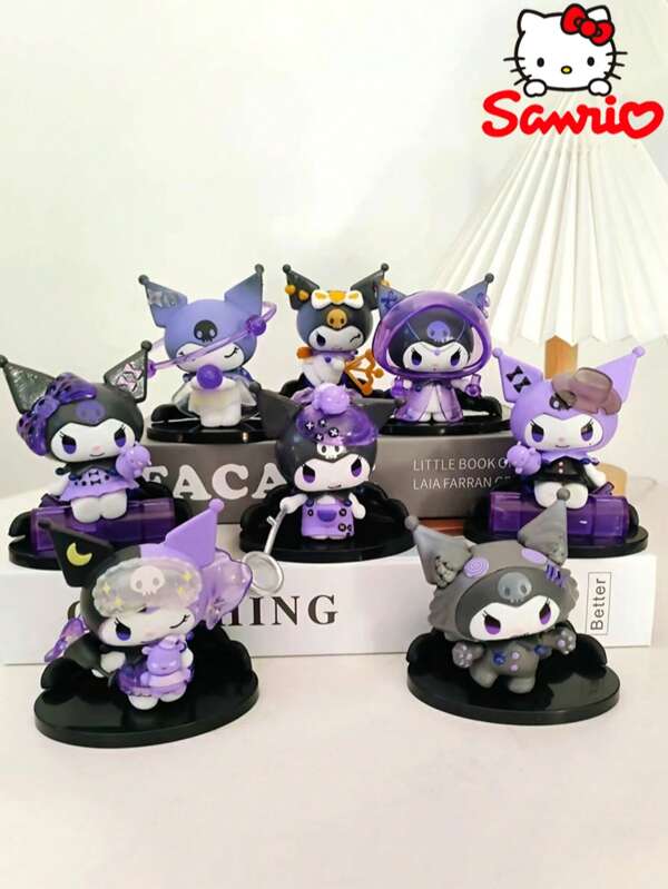 Sanrio Sanrio Kuromi Mystery Blind Box Collectibles - Gothic Anime PVC Decor Set With Detachable Props (Desk/Car Dashboard/Cake Topper) | Kawaii Character Figures For Teens & Sanrio Fans | Unique Gift For Game Enthusiasts & Home Decorators