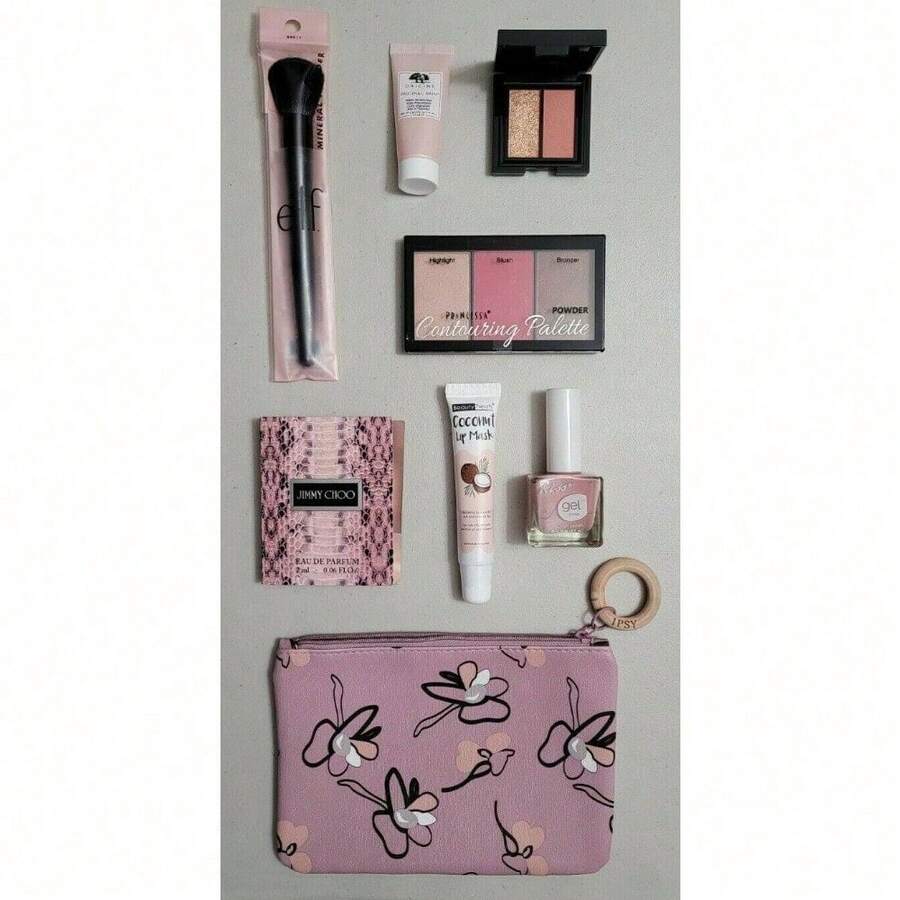 Makeup Kit SET OF 8 (Jimmy , Origins, Eleman Beauty, Kiss, Ipsy, .) NEW - Apricot - View 1