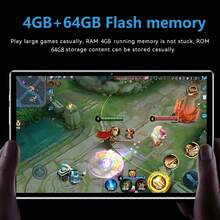 Qetupa M9-4 10.1" Android 14 Tablet,4GB RAM+64GB ROM,MTK 6755 Quad-Core 1.3GHZ Processor,HD(1280x800) IPS Touch Screen,BT 5.2&802.11ac WiFi5,GPS,2MP Front Camera&5MP Rear Camera,6000mAh Large Battery,No Support SIM Card - 黑色 - 查看 7