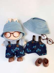 4pcs LAB UBU Doll Clothes, Blindbox Hanging Accessory Casual Hoodie Outfit Set, Suitable For 15cm-17cm (5.9in-6.69in) Dolls, Doll Replacement Clothes/Shoes, Fit For Birthday, Festival, Valentine's Day Gifts, Unisex