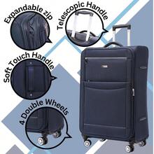 Luggage Starlite Lightweight WLS08 Large 28 Suitcases 4 Wheel Spinner Navy - Navy - View 5