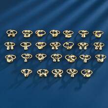 1 Creative Letter Design With Adjustable Opening For Women's Ring - Multicolor - View 1
