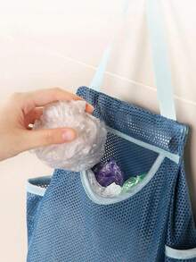 Plastic Bag Storage Box Organizer, Wall-Mounted Washable Net Bag Dispenser - Multicolor - View 4