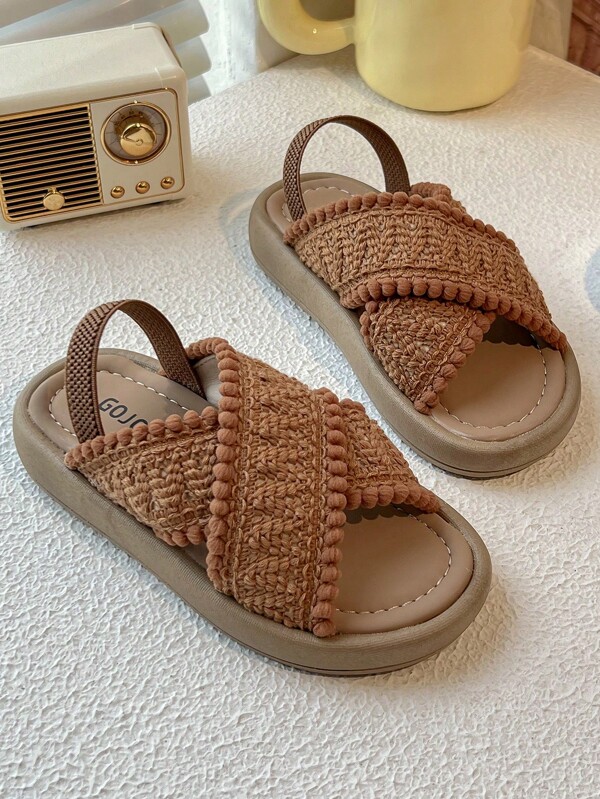 Summer. Flat Shoes Are Suitable For Both Children And Adults. Girls' Beach Shoes