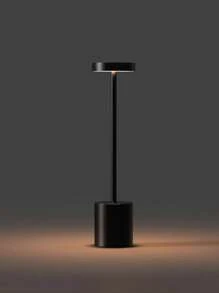 1 buc. Lampă de masă LED portabilă din metal cu senzor tactil, reglabilă în 3 culori, reîncărcabilă, potrivită pentru noptieră, camping, interior, exterior, terasă, sufragerie