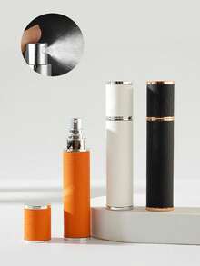 3 件/1 件高端风化 PU 皮革迷你可填充化妆瓶、便携式香水喷雾瓶、加压旅行装化妆样品瓶