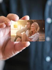 LICVIC 2-12Pcs Your Photo Sticker, Custom Debit Credit Card Skin, Waterproof Vinyl, Sparkle Holographic Custom Bank Card Sticker Custom Credit Card Sticker, Ornamental