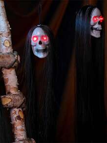 1pc Hanging Ghost Decoration,Halloween Skeleton Decoration Props,Creepy Decoration Props,Haunted House Props Indoor Outdoor Decoration