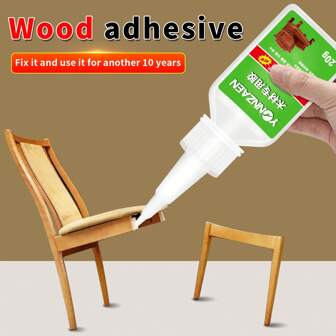 1/2/3pcs Wood Glue, Strong Adhesive For Woodworking, Wood Bonding Agent For Solid Wood, Wood Boards, Furniture Repair, Multi-Purpose Glue