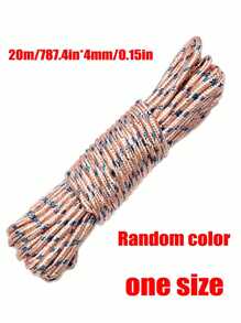 1/2 Pcs Thicker Clothesline, Outdoor Drying Ropes, Wear-Resistant Anti-Wind Type For Drying Clothes/Quilt, Random Color
