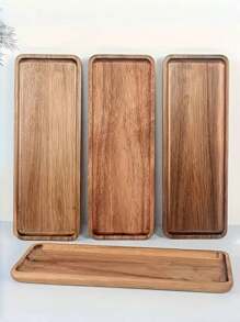 1pc Rosewood Tray, Rectangular Wooden Serving Tray, Cheese Board, Cheese Platter With Compartments For Cheese And Appetizers, Multi-Functional Wooden Kitchen Dinner Plate, Handcrafted Dessert Dish