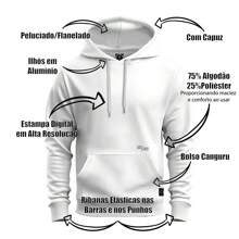 Moletom Canguru Estampado StreetWear Confortável Nova York Colorida