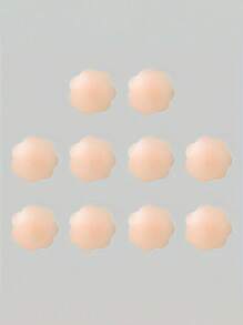 10 Reusable Seamless Silicone Nipple Covers - Invisible, Self-Adhesive, Anti-Convex Breast Patches For Women - Comfortable, Breathable, And Easy To Clean Bra Accessories(2/10pcs)