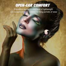 MiniSoo AI Translator Earbuds Real Time, 144 Languages Translation Headphones. If You're Looking For Some Open-Ear Headphones, This Is The Perfect Time To Buy Them. You Can Use Them For Up To 28 Hours With The Charging Case. - 米色 - 查看 3