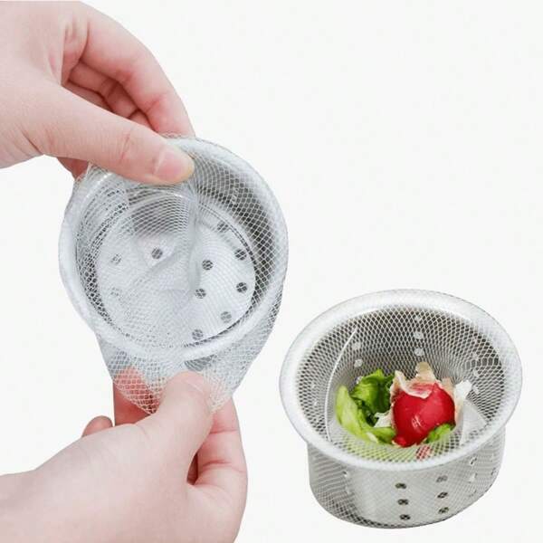 50 pièces Filet de filtre de drain, passoire d'évier, capteur de débris de cuisine, couvercle de drain de sol de salle de bain