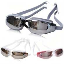 Anti-Fog, Waterproof High-Definition Electroplated Swimming Goggles, Adjustable Length & Width, Beach Essentials, Beach Accessories, Pool Float - Multicolor - View 5