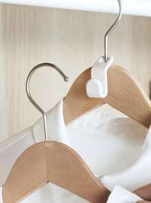 20pcs Plastic Clothing Hanger Connector Hooks, Linked Hanger Hooks For Wardrobe