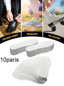 10 Pairs Disposable Shoe Liners Breathable Thin Insoles Disposable Women Replaceable Sweat And Outdoor Barefoot Wood Pulp Shoe Liner For Women Men Hiking Running Boot Sneaker(27.5cm)It Can Be Trimmed To The Appropriate Size At Will,Suitable For All Kinds Of Shoes