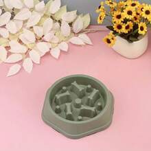 1 Pet Supplies Dog Slow Food Anti Suffocation Bowl Bone Candy Color Cat Slow Food Bowl