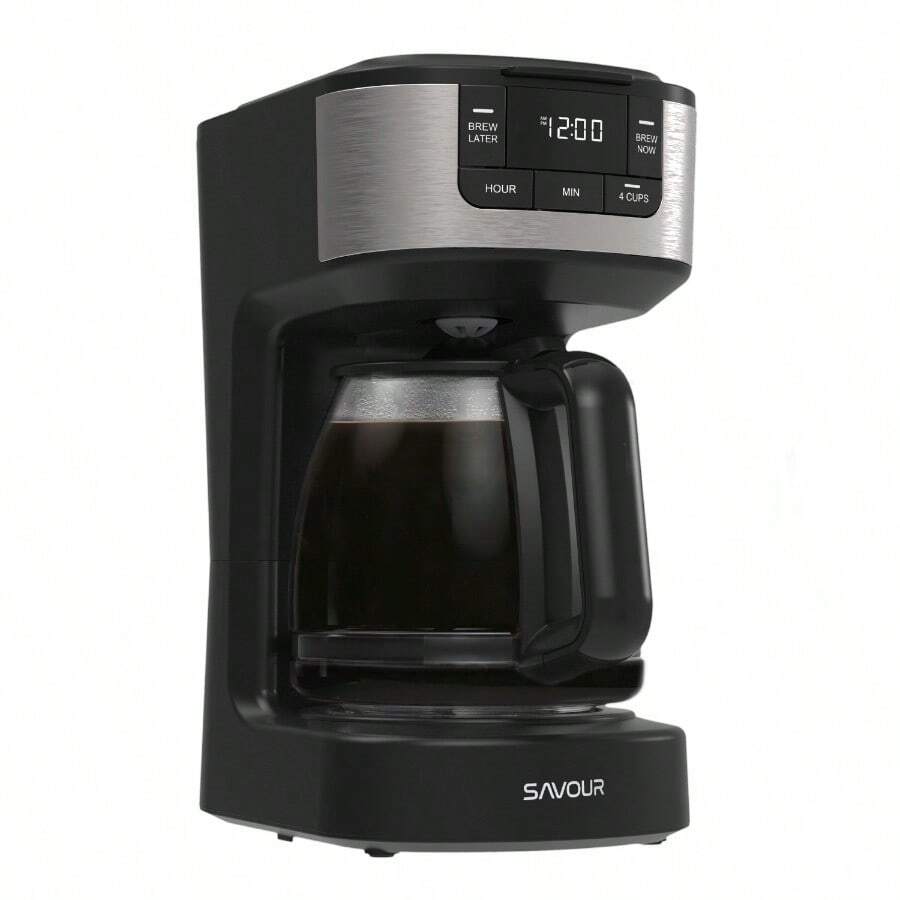 Cafetera programable de 12 tazas Savour con alimentación de CA, máquina de hacer café en negro - espliego - Ver 1
