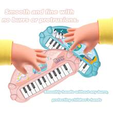 1pc Children's Educational Electronic Piano Toy, 13 Key Simulated Piano Instrument, Portable Cartoon Kids Music Piano, Suitable For Boys And Girls' Early Education Enlightenment Toys Gifts