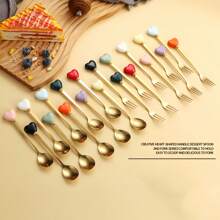 1/2/4/6 pièces Set de fourchette et de cuillère en acier inoxydable de luxe - Couverts mini élégants avec finition miroir - Idéal pour le thé de l'après-midi, les mariages, les cafés et les voyages - Cadeaux de vaisselle haut de gamme pour les femmes, les remises de diplômes, la fête des mères et les anniversaires - résistants à la rouille